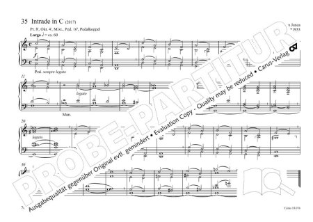 Preview: Notenbeispiel Freiburger Orgelbuch